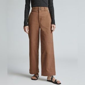 The Organic Wide-Leg Pant | Cocoa Brown | 6